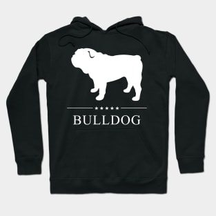 Bulldog White Silhouette Hoodie